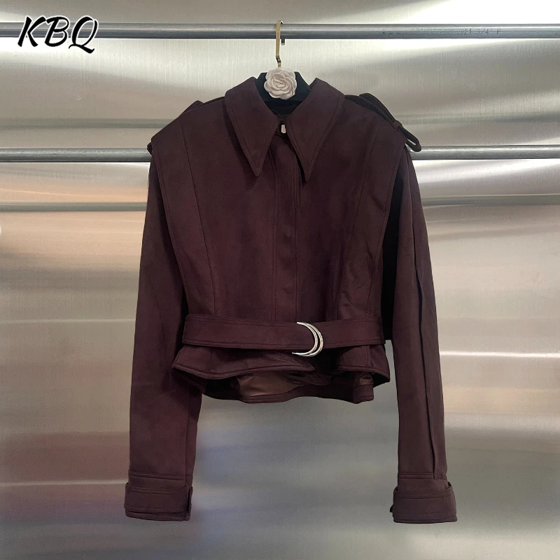KBQ solid Spliced Sashes tunic chic Jacket for women Lapel Long Sleeve Loose Korean Temperament Jacke female fashion winter new
KBQ solid Spliced Sashes tunic chic Jacket for women Lapel Long Sleeve Loose Korean Temperament Jacke female fashion winter new
