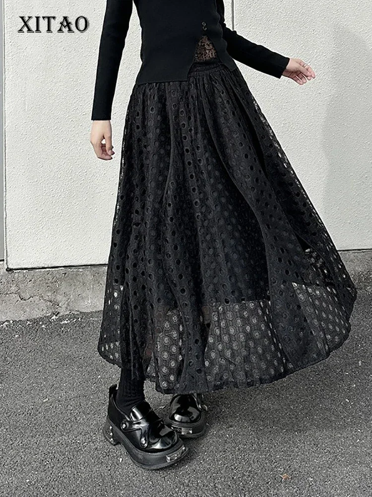 XITAO A-line Loose Solid Color Mid-calf Female Skirt Casual Hollow Out Lace Fashion Grace New Autumn Women Skirt GMM1103
XITAO A-line Loose Solid Color Mid-calf Female Skirt Casual Hollow Out Lace Fashion Grace New Autumn Women Skirt GMM1103