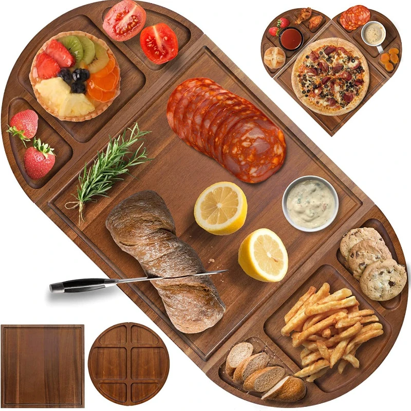 Wooden steak splicing cutting board Household semicircular tray Western food bread cheese dinner plate Kitchen cutting board
Wooden steak splicing cutting board Household semicircular tray Western food bread cheese dinner plate Kitchen cutting board