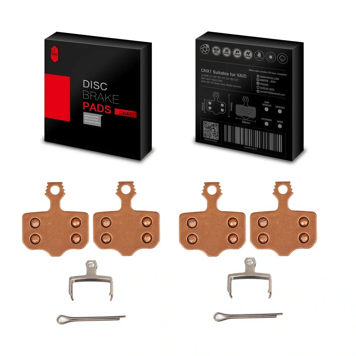 SUNTNUR Sintered/Ceramic/Resin MTB Brake Pads - 2 Pair For AVID ELIXIR1/3/5/7/9 & SRAM XO XX DB Series All-Weather Performance
SUNTNUR Sintered/Ceramic/Resin MTB Brake Pads - 2 Pair For AVID ELIXIR1/3/5/7/9 & SRAM XO XX DB Series All-Weather Performance