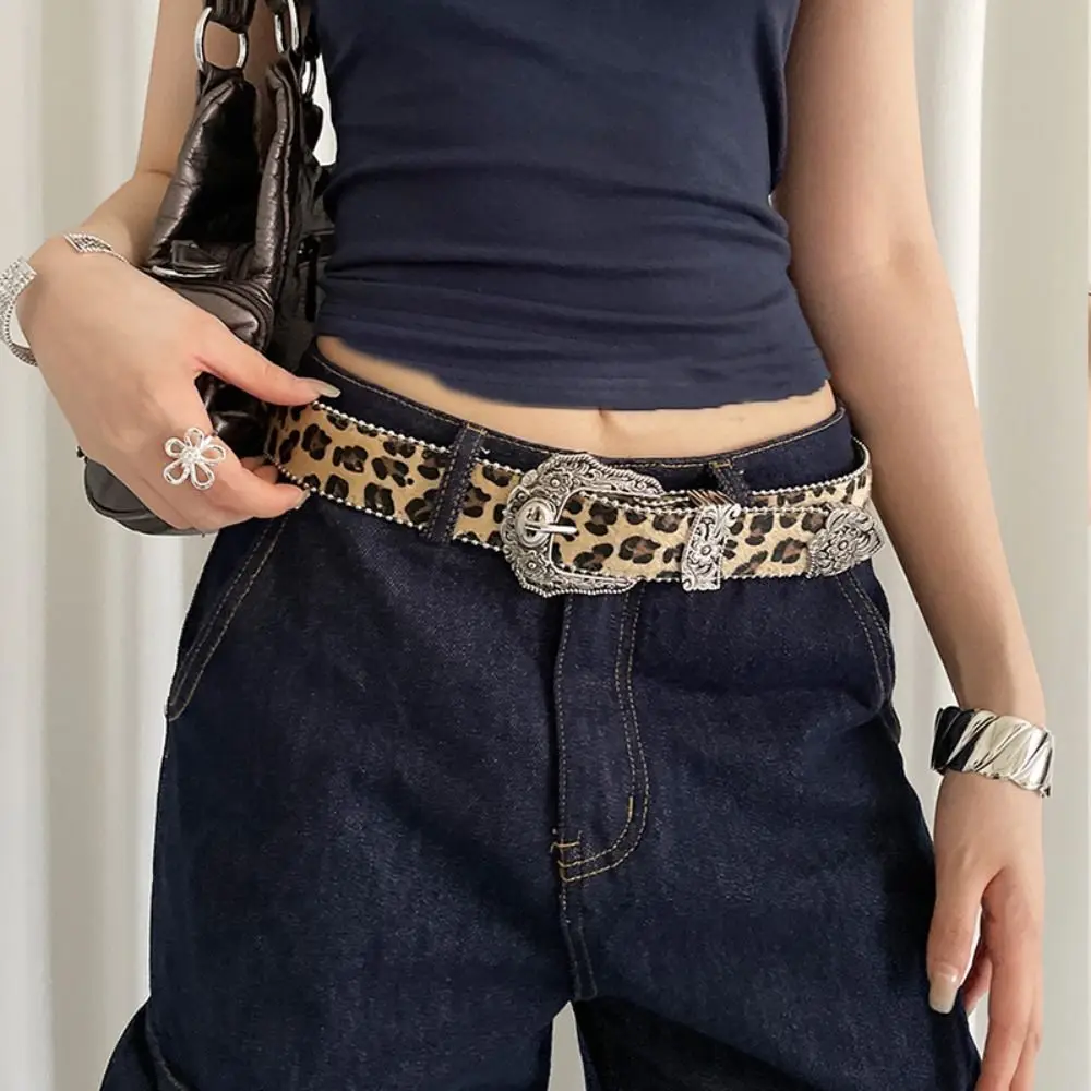 Fashion Designer Rivet Waist Belt Punk Style Y2k Leopard Print Belt American Gothic Women's Waist Belt Party
Fashion Designer Rivet Waist Belt Punk Style Y2k Leopard Print Belt American Gothic Women's Waist Belt Party