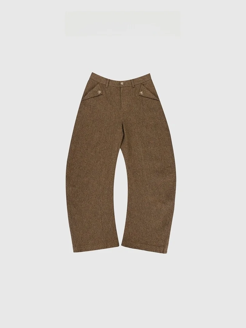 Faionable Orange Cookie Twist Woolen Knife Pants High Waist Casual Trousers for Women Straight Leg Pants Daily Wear
Faionable Orange Cookie Twist Woolen Knife Pants High Waist Casual Trousers for Women Straight Leg Pants Daily Wear