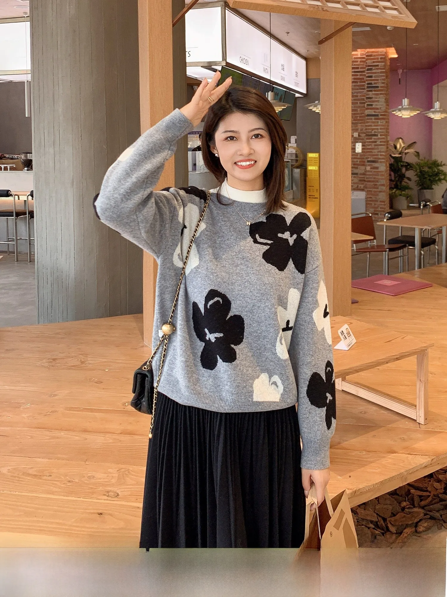 Loose Lazy Sle round Ne Sweater 00 Woolen Flower Pattern Dr Weaving Purple Road Faion Commute Sle Winter 2024
Loose Lazy Sle round Ne Sweater 00 Woolen Flower Pattern Dr Weaving Purple Road Faion Commute Sle Winter 2024