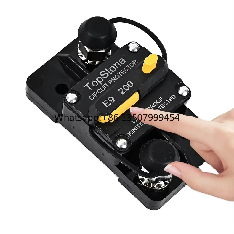 Inline Fuse DC Circuit Breaker MCB 12V-48V 50A-300A Manual Reset Outdoor Audio RV ATV Relay Topstone E92B
Inline Fuse DC Circuit Breaker MCB 12V-48V 50A-300A Manual Reset Outdoor Audio RV ATV Relay Topstone E92B