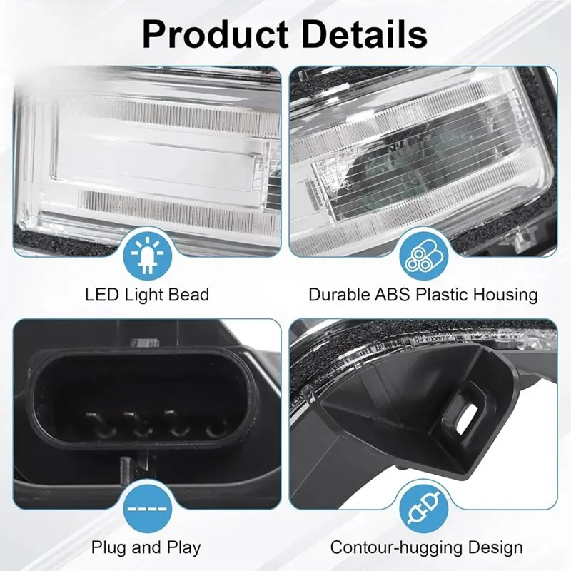 LED Turn Signal Lights For Door Tow Mirror Of For Ford F150 F250 F350 F450 F550 FL34-13B382-CA Left FL34-13B381-CC Right
LED Turn Signal Lights For Door Tow Mirror Of For Ford F150 F250 F350 F450 F550 FL34-13B382-CA Left FL34-13B381-CC Right