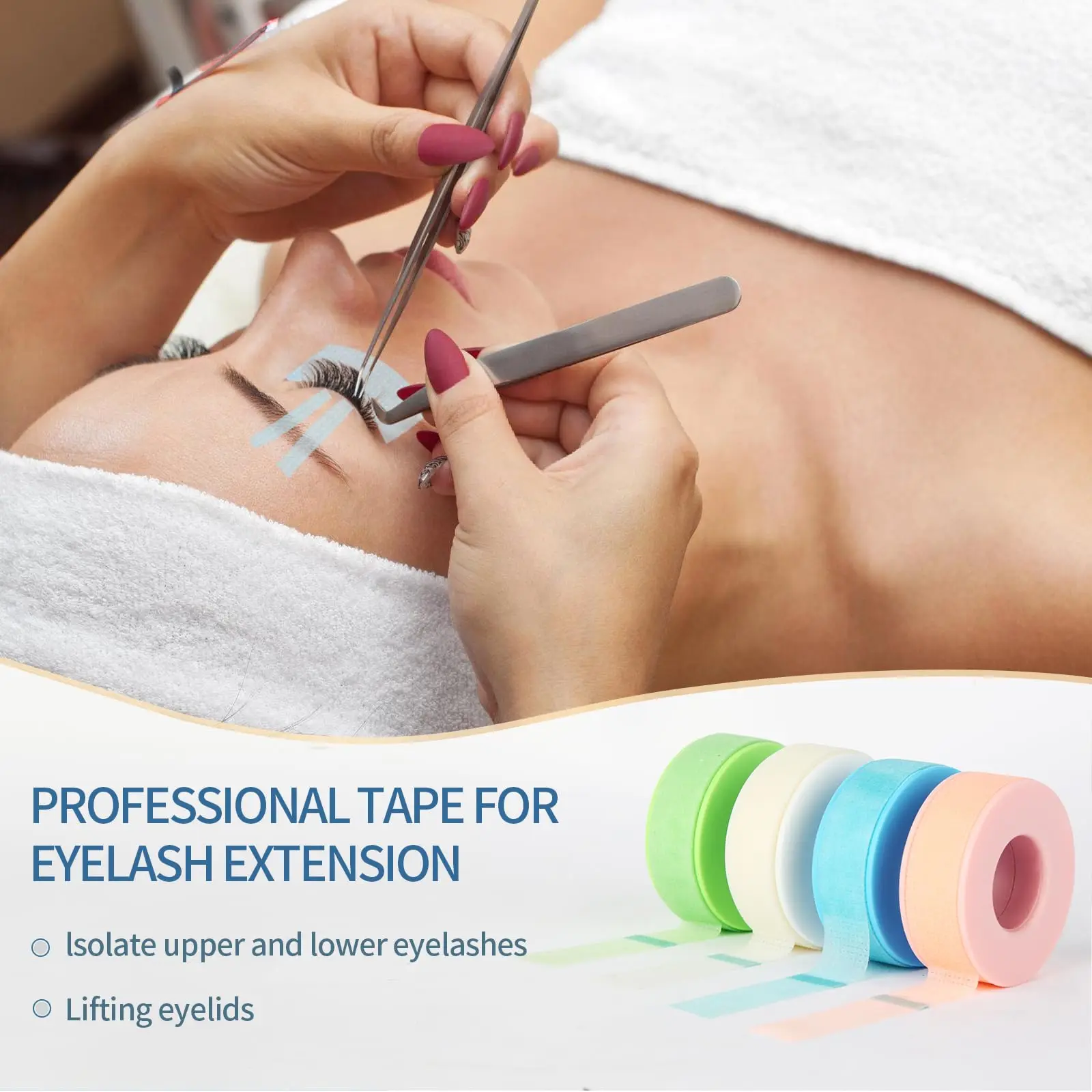 1 Rolls Silicone Micropore Tape for Eyelashes Lash Lift Adhesive Eyelash Extensions Accessories Non-Woven Silicone Lash Tape
1 Rolls Silicone Micropore Tape for Eyelashes Lash Lift Adhesive Eyelash Extensions Accessories Non-Woven Silicone Lash Tape