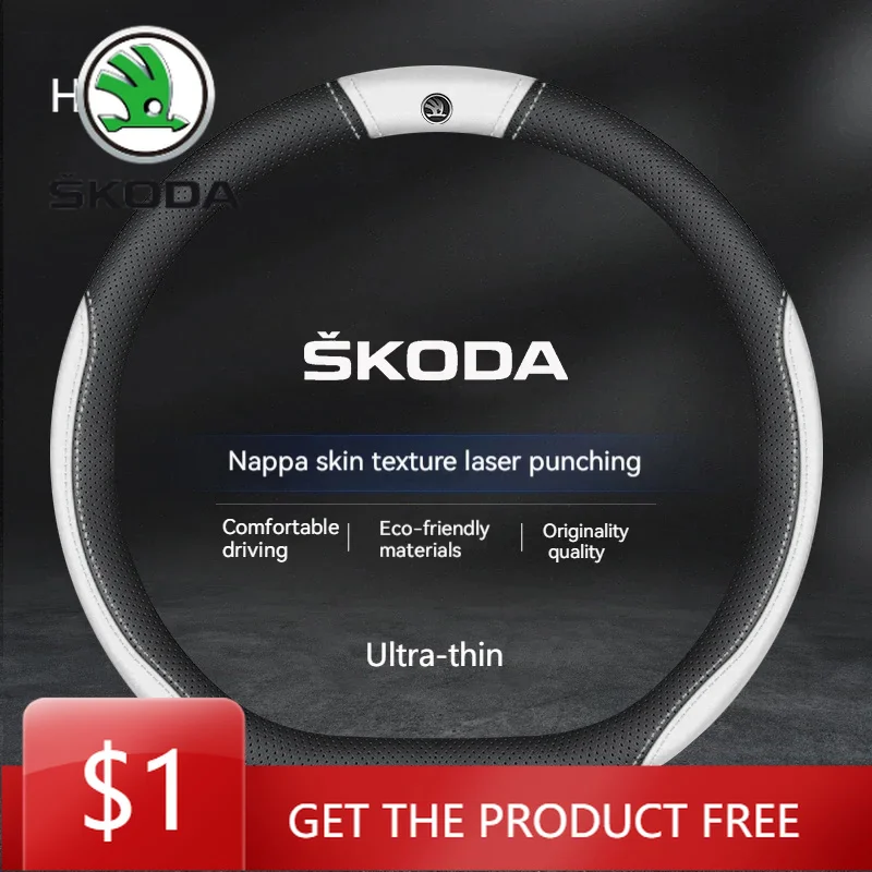 Car Sticker 38CM Carbon Fiber Car Steering Wheel Cover Suitable For Skoda Octavia Kodiaq KAROQ Superb VIRS Breathable Steering W
Car Sticker 38CM Carbon Fiber Car Steering Wheel Cover Suitable For Skoda Octavia Kodiaq KAROQ Superb VIRS Breathable Steering W