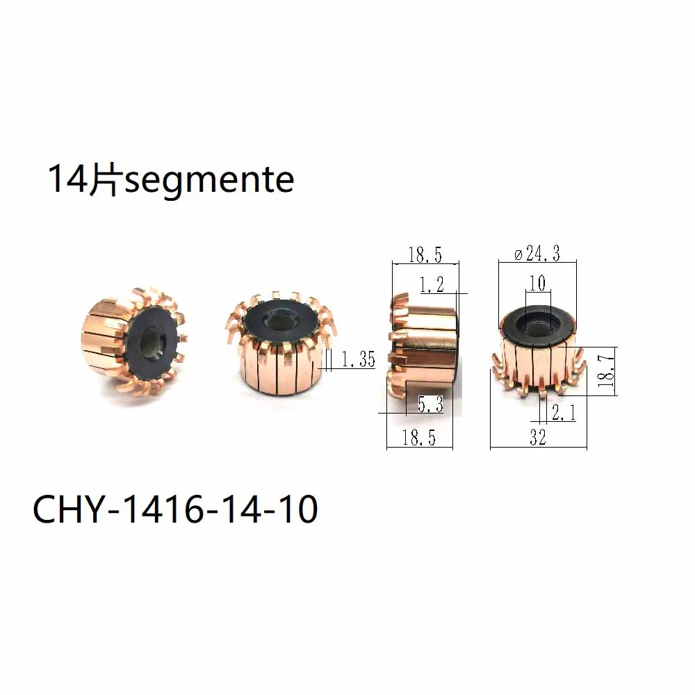 24.3*10*18.7*14P Chy-1416-14-10 Suitable for Mercedes-Benz Car Fan Motor Commutator, Volvo Car Fan Motor Commutator, Copper Head
24.3*10*18.7*14P Chy-1416-14-10 Suitable for Mercedes-Benz Car Fan Motor Commutator, Volvo Car Fan Motor Commutator, Copper Head