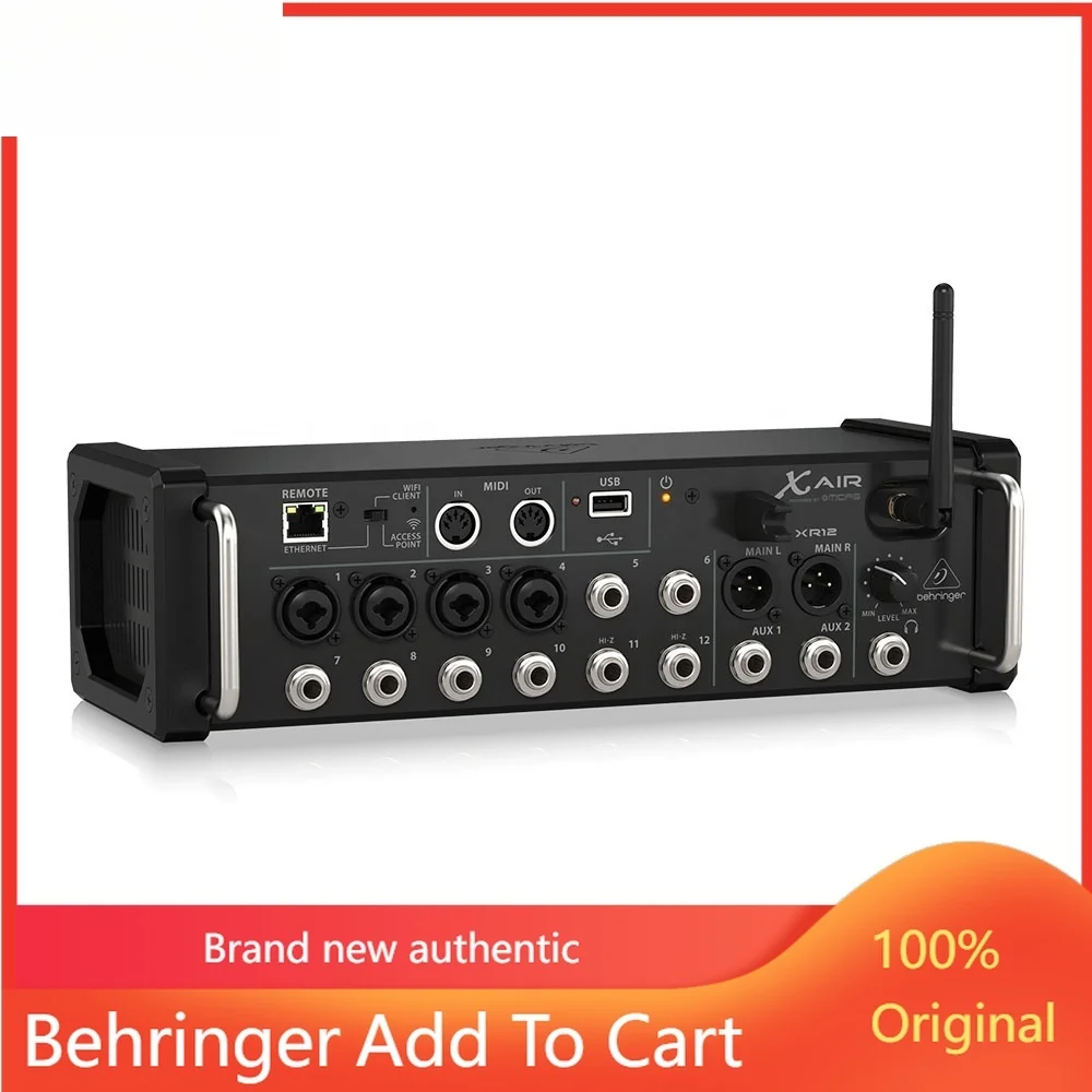 2026 New Behringer XR12 Digital Mixer 12-Channel Pa Sound System Rack Digital Mixer With Integrated Wi-Fi Router Audio Equi
2026 New Behringer XR12 Digital Mixer 12-Channel Pa Sound System Rack Digital Mixer With Integrated Wi-Fi Router Audio Equi