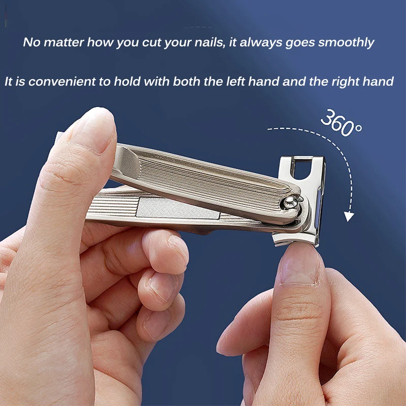 Large opening 360° rotating nail clippers, large stainless steel single nail clippers, household multi-angle nail clippers
Large opening 360° rotating nail clippers, large stainless steel single nail clippers, household multi-angle nail clippers