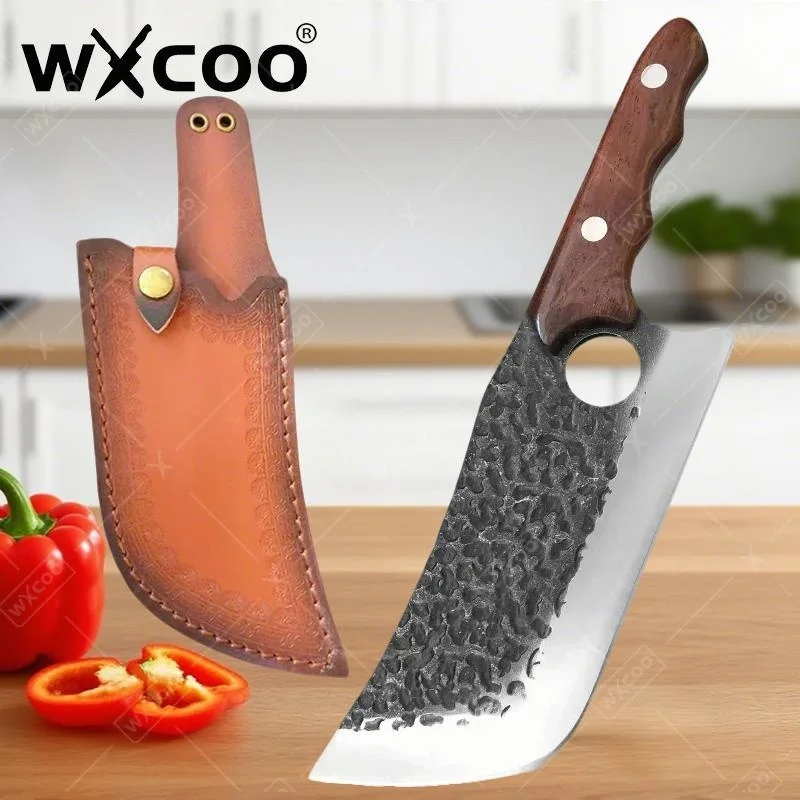 WXCOO Kitchen Knives Hand Forged Blade Chef Knife Vegetables Wood Handle Meat Fish Chop Butcher Knife Cleaver Knife
WXCOO Kitchen Knives Hand Forged Blade Chef Knife Vegetables Wood Handle Meat Fish Chop Butcher Knife Cleaver Knife
