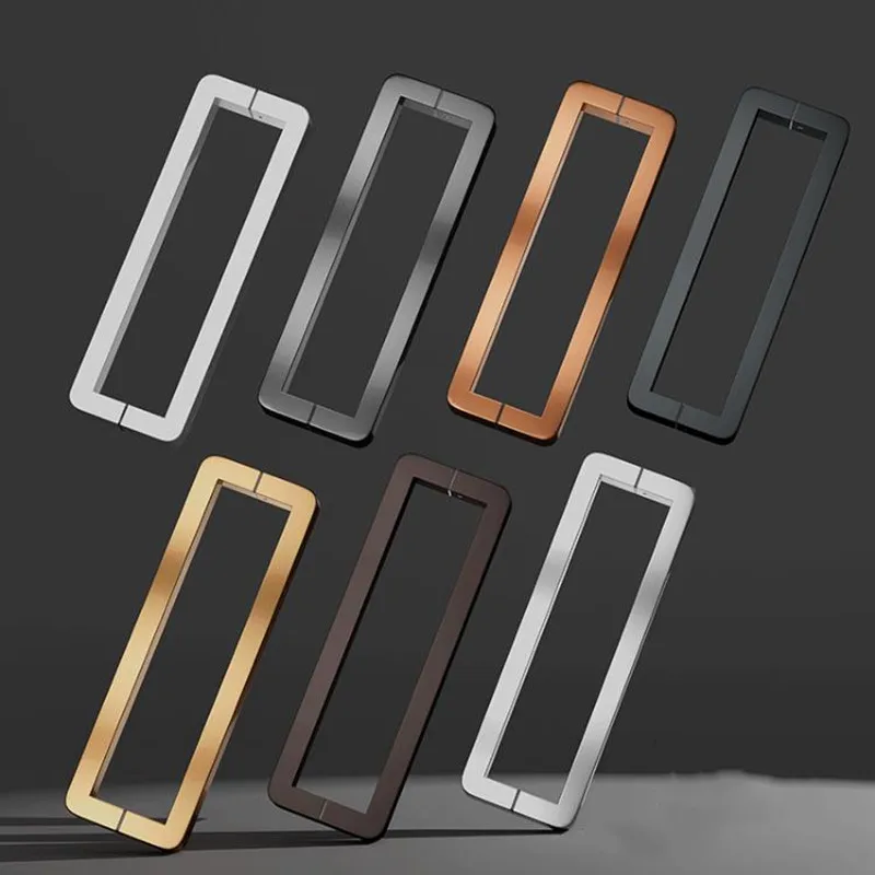 Square Anti-collision Glass Door Handles Stainless Steel Barn Doors Pull Handle Set Shower Door Hardware Fittings
Square Anti-collision Glass Door Handles Stainless Steel Barn Doors Pull Handle Set Shower Door Hardware Fittings