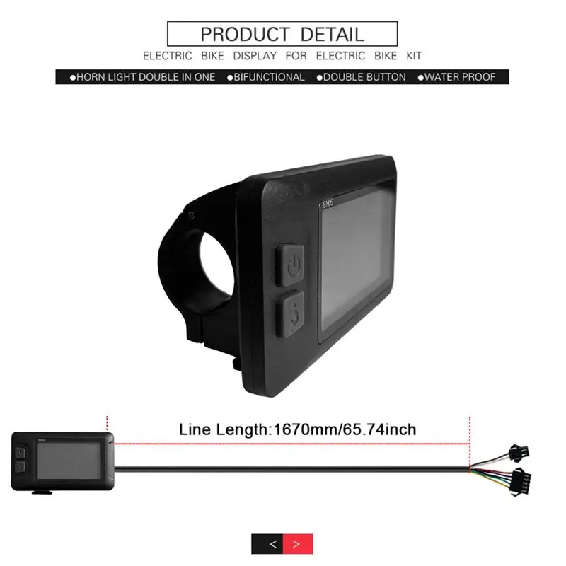 (ABHW) 17A Three-Mode Sine Wave Ebike Controller with EN05 Display Thumb Throttle for 24V 36V 48V 250W 350W Electric Bicycle
(ABHW) 17A Three-Mode Sine Wave Ebike Controller with EN05 Display Thumb Throttle for 24V 36V 48V 250W 350W Electric Bicycle