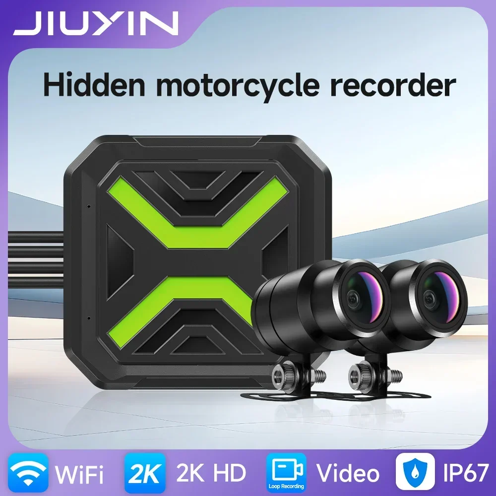 JIUYIN 2K HD DVR Motorcycle Dual Camera Recorder WIFI Video For Moto Bicycle Outdoor Riding Waterproof Smart Motorcycle Dash Cam
JIUYIN 2K HD DVR Motorcycle Dual Camera Recorder WIFI Video For Moto Bicycle Outdoor Riding Waterproof Smart Motorcycle Dash Cam