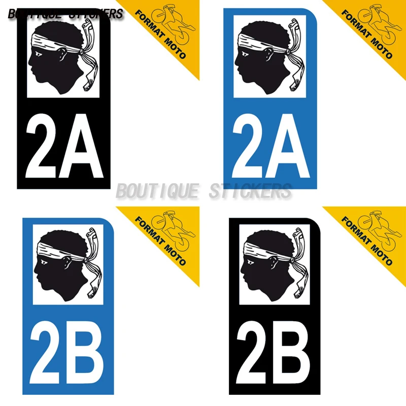 2Pcs Autocollant plaque d'immatriculation française noir bleu Moto département 2A Corse-du-Sud 2B Haute Corse PVC sticker
2Pcs Autocollant plaque d'immatriculation française noir bleu Moto département 2A Corse-du-Sud 2B Haute Corse PVC sticker