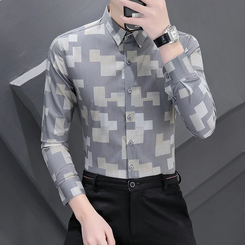 Korean Style 3D Printed Streetwear Slim Fit Long Sleeve Shirt Men Autumn New Quality Soft Skin-Friendly Fashion Camisa Masculina
Korean Style 3D Printed Streetwear Slim Fit Long Sleeve Shirt Men Autumn New Quality Soft Skin-Friendly Fashion Camisa Masculina