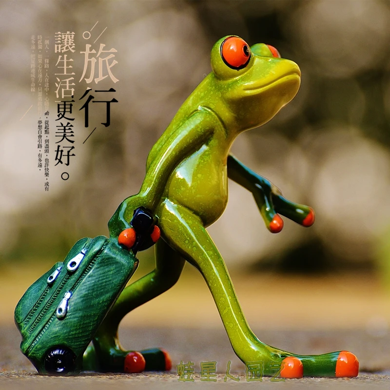 Creative Travel Frog Model Cute Tabletop Ornament Resin Ornament Window Office Birthday Gift Friend
Creative Travel Frog Model Cute Tabletop Ornament Resin Ornament Window Office Birthday Gift Friend