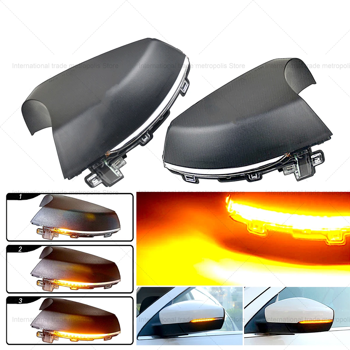 Dynamic LED Turn Signal Side Mirror Lights for VW Polo MK5 6R/6C Facelift & MK6 (2009-2017)
Dynamic LED Turn Signal Side Mirror Lights for VW Polo MK5 6R/6C Facelift & MK6 (2009-2017)