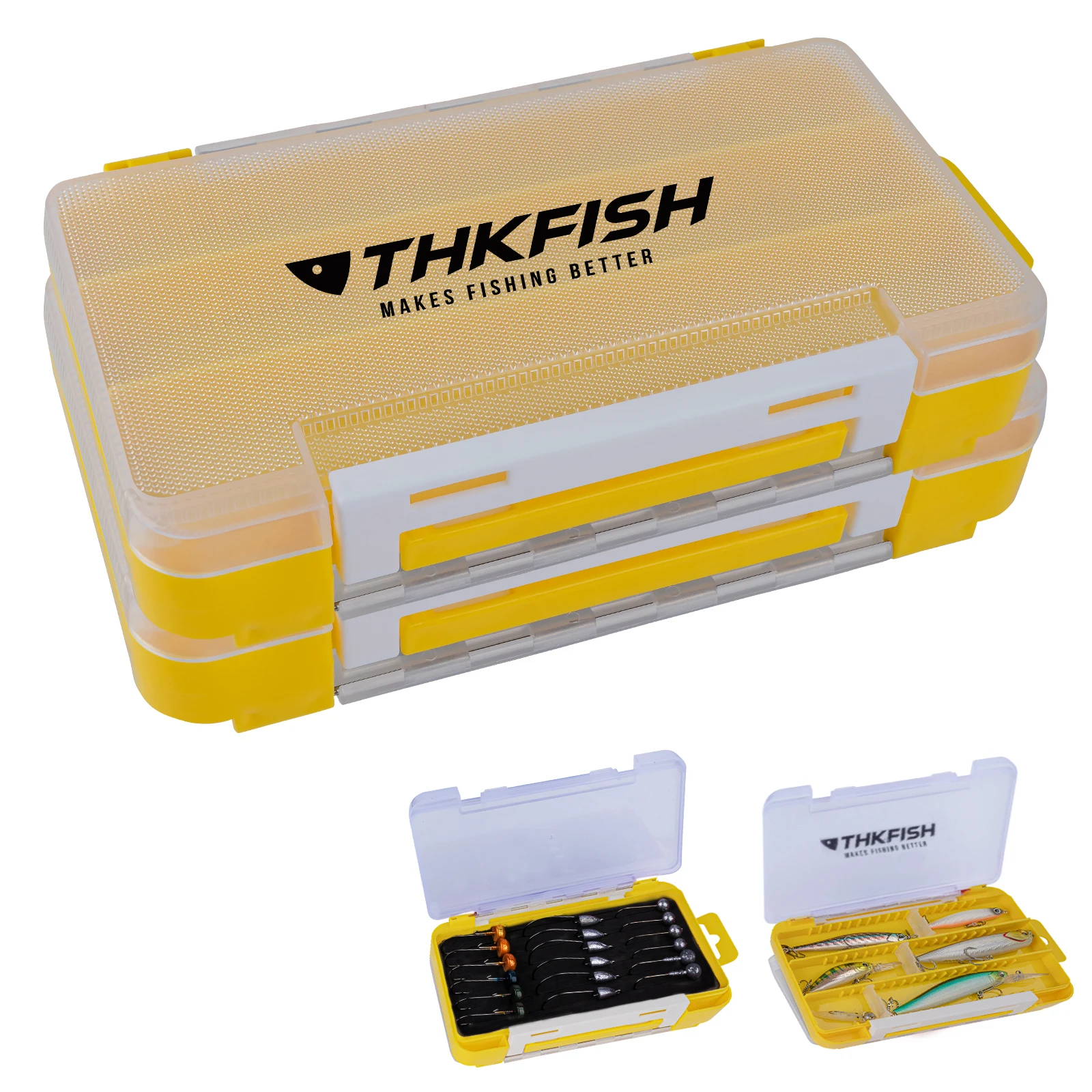 THKFISH Double-Sided Fishing Tackle Box Detachable Fishing Lures Baits Hooks Storage Boxes Fishing Gear Organizer
THKFISH Double-Sided Fishing Tackle Box Detachable Fishing Lures Baits Hooks Storage Boxes Fishing Gear Organizer