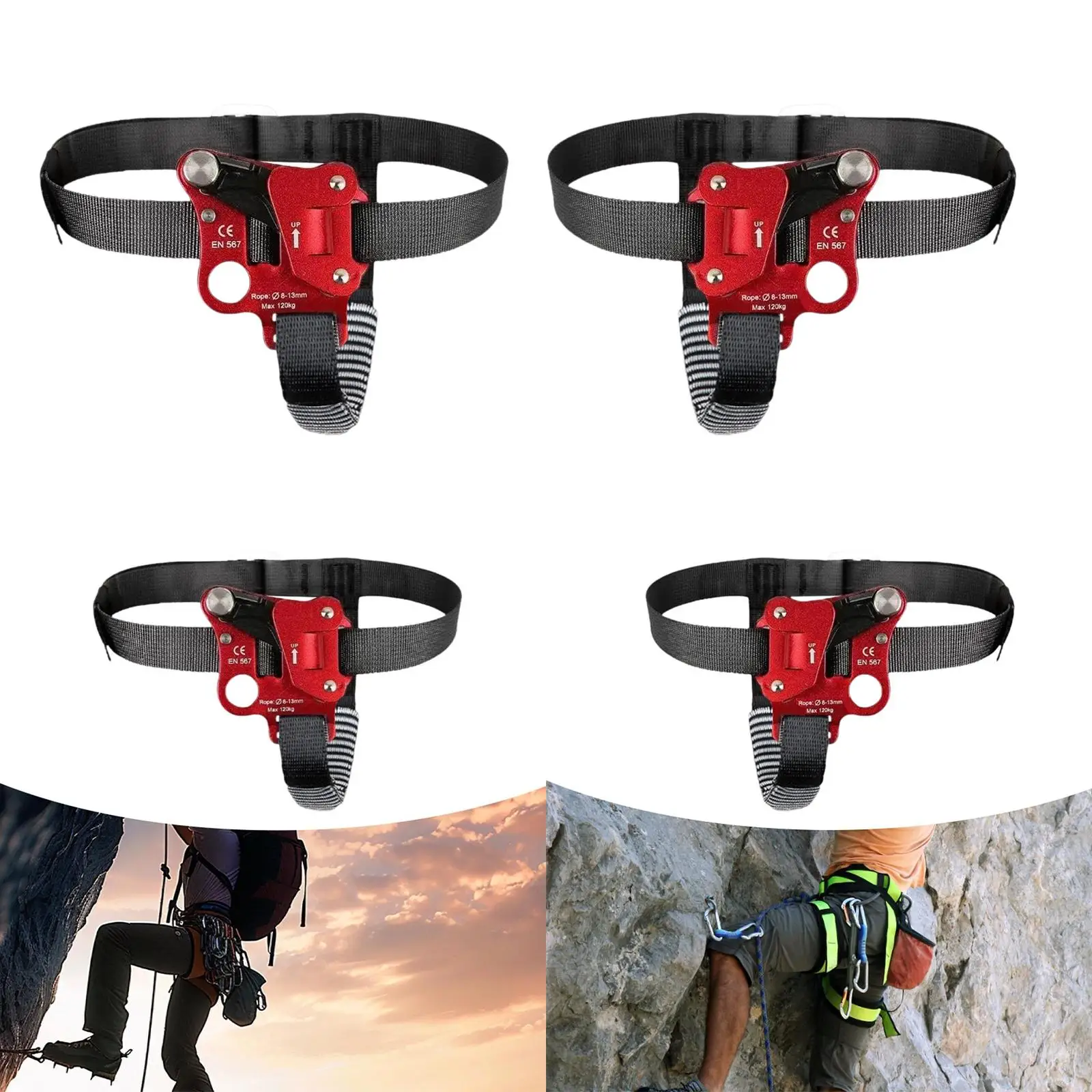 Efficient Foot Ascender Rock Climbing Device with Secure Fit for Rappelling Tree Climbing Gear Kit
Efficient Foot Ascender Rock Climbing Device with Secure Fit for Rappelling Tree Climbing Gear Kit