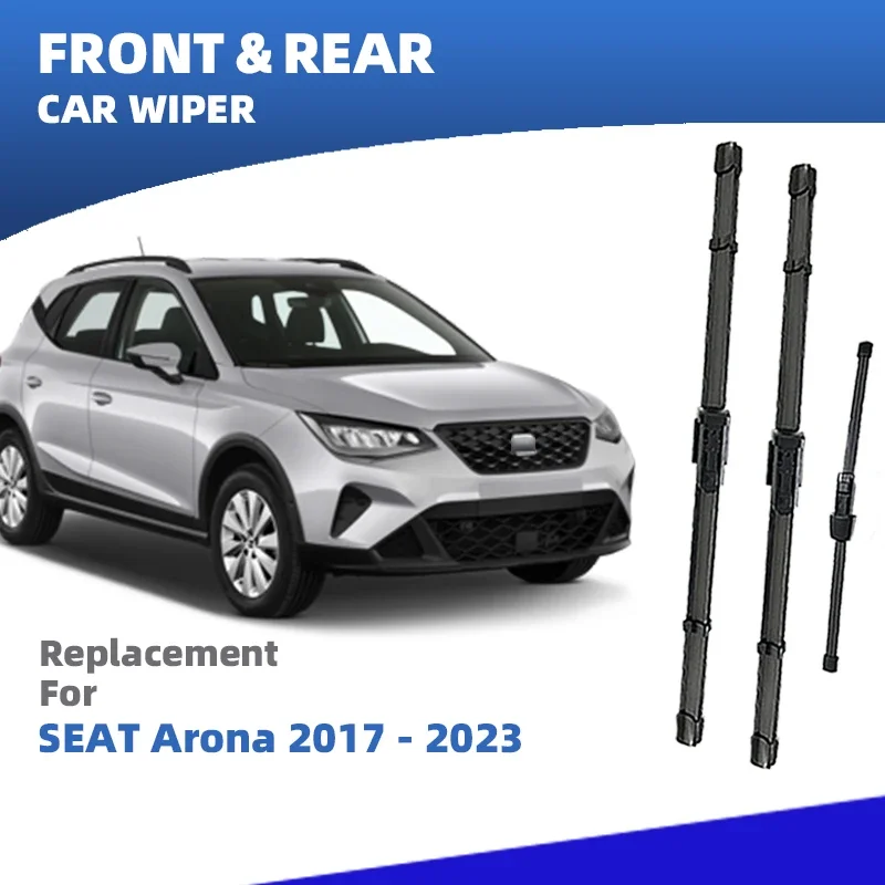 LHD Front Rear Windshield Wiper Blades For SEAT Arona 2017 - 2023 3pcs Windscreen Window Brushes Refills Accessories
LHD Front Rear Windshield Wiper Blades For SEAT Arona 2017 - 2023 3pcs Windscreen Window Brushes Refills Accessories