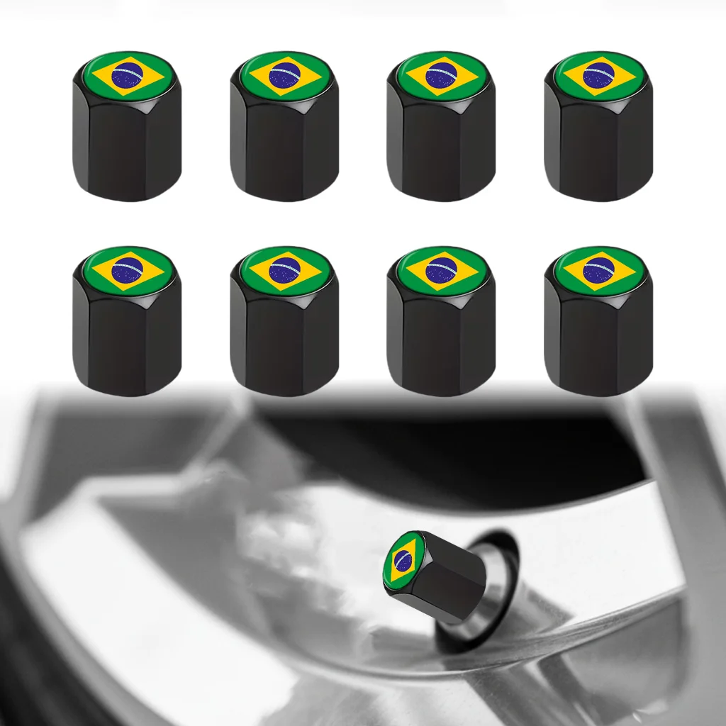 8Pcs Car Tire Valve Stem Caps Brazil Flag car Universal accessories for Car Truck Motocycle Bike Perfect Gift for patriot
8Pcs Car Tire Valve Stem Caps Brazil Flag car Universal accessories for Car Truck Motocycle Bike Perfect Gift for patriot