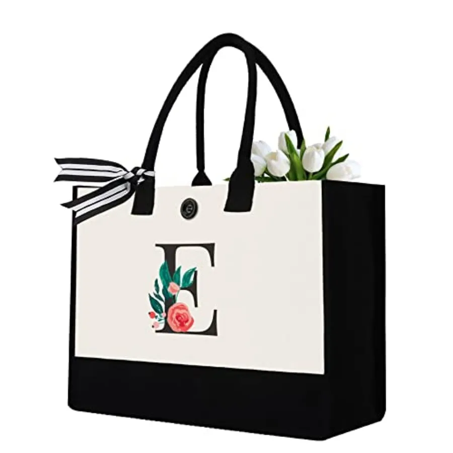 Initial Canvas Tote Bag, Monogrammed Tote Bags Suitable for Mother's Day Wedding Beach
Initial Canvas Tote Bag, Monogrammed Tote Bags Suitable for Mother's Day Wedding Beach