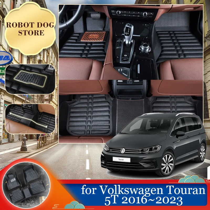 Car Leather Floor Mat for Volkswagen VW Touran 5T 2016~2023 2017 2018 2019 Foot Interior Liner Tray Carpet Pad Custom Accessorie
Car Leather Floor Mat for Volkswagen VW Touran 5T 2016~2023 2017 2018 2019 Foot Interior Liner Tray Carpet Pad Custom Accessorie