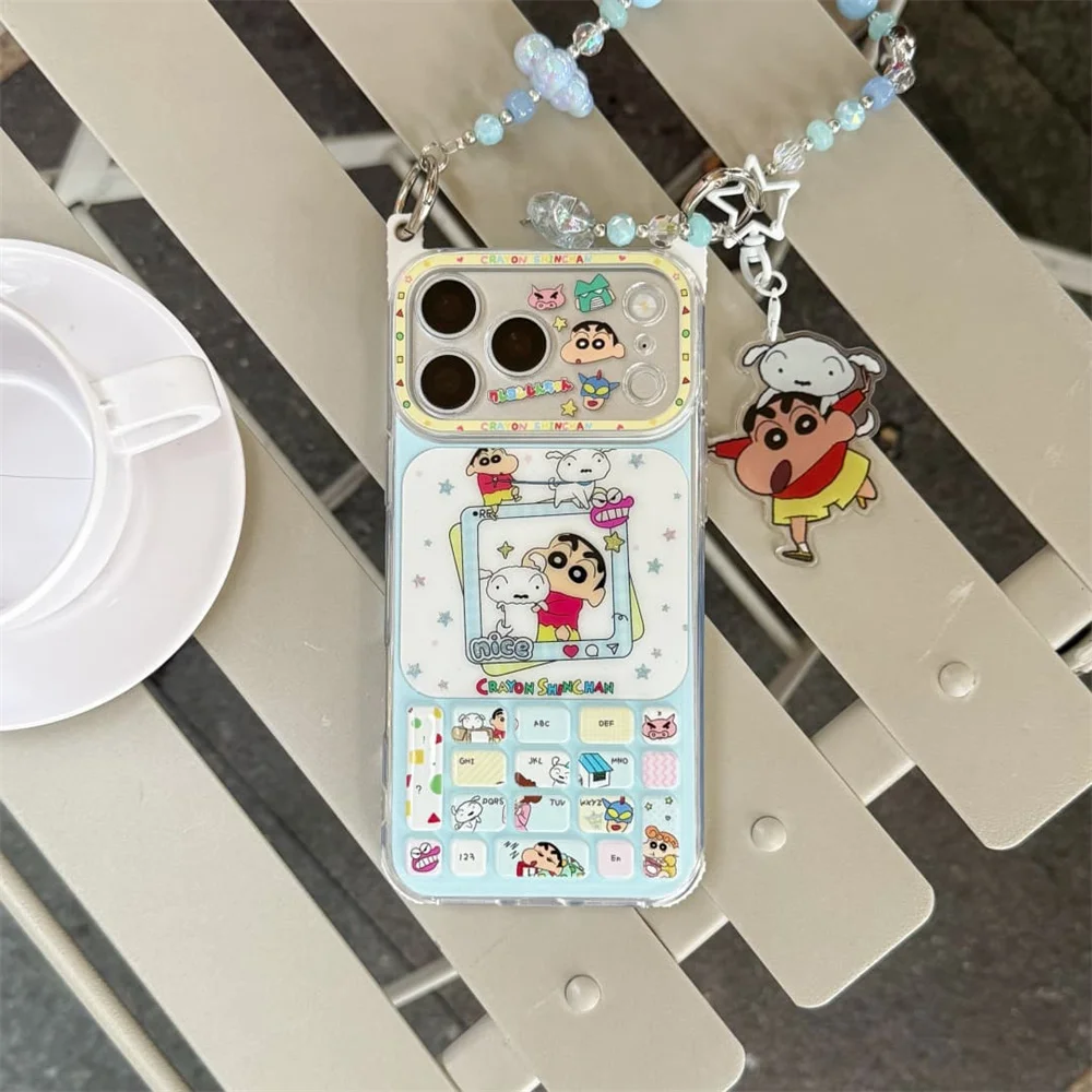 Funny Cartoon Shin-Chan Phone case for iPhone 17 16 Pro Max 15 16 17 Pro Cover DIY Case With Chain Fashion Cute Shockproof Funda
Funny Cartoon Shin-Chan Phone case for iPhone 17 16 Pro Max 15 16 17 Pro Cover DIY Case With Chain Fashion Cute Shockproof Funda