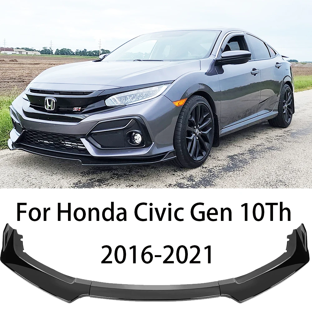 HTTYYX Car Front Bumper Splitter Lip Diffuser Body Kit Spoiler Guard for Civic Hatchback/Sedan/Coupe/Type R FK7 FK8 Si 2016-2021
HTTYYX Car Front Bumper Splitter Lip Diffuser Body Kit Spoiler Guard for Civic Hatchback/Sedan/Coupe/Type R FK7 FK8 Si 2016-2021