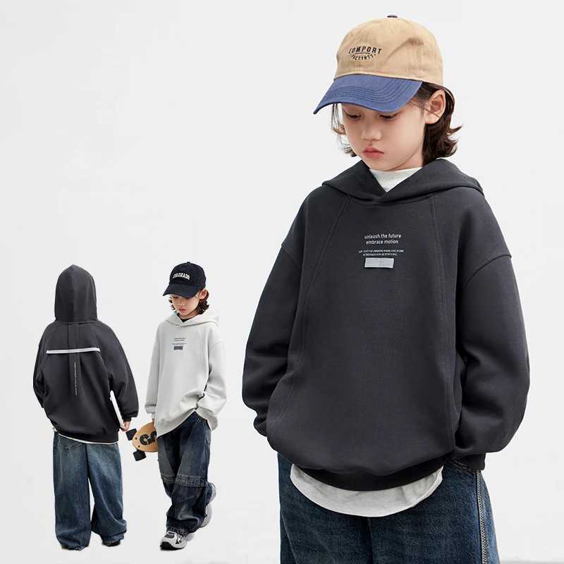 New Autumn Children Cotton Hoodies for Boys Brief Style Gray Color Sweatshirt Kids Teenager Casual Clothing Age 5 7 9 11 13 14 Y
New Autumn Children Cotton Hoodies for Boys Brief Style Gray Color Sweatshirt Kids Teenager Casual Clothing Age 5 7 9 11 13 14 Y