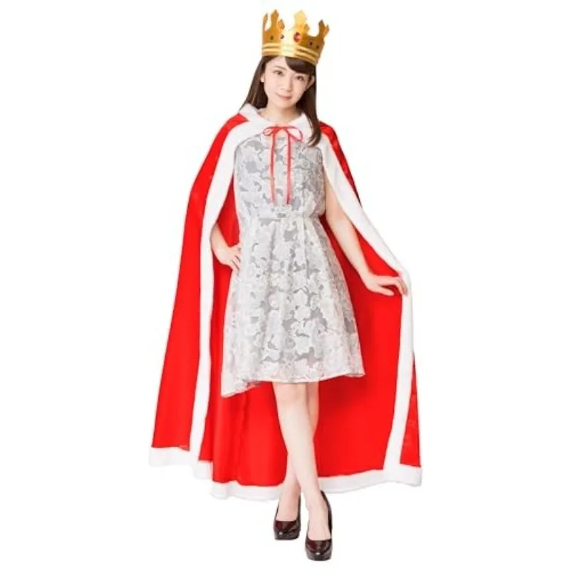 Red King Velvet Robe Long Stage Performance Costume Christmas White Edged Cape Cosplay Outfit for Women 20-50 Years Old
Red King Velvet Robe Long Stage Performance Costume Christmas White Edged Cape Cosplay Outfit for Women 20-50 Years Old