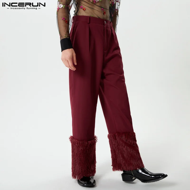 INCERUN 2024 American Style Mens Pantalons Personality Solid Patchwork Plush Long Pants Leisure Male Straight Leg Trousers S-5XL
INCERUN 2024 American Style Mens Pantalons Personality Solid Patchwork Plush Long Pants Leisure Male Straight Leg Trousers S-5XL