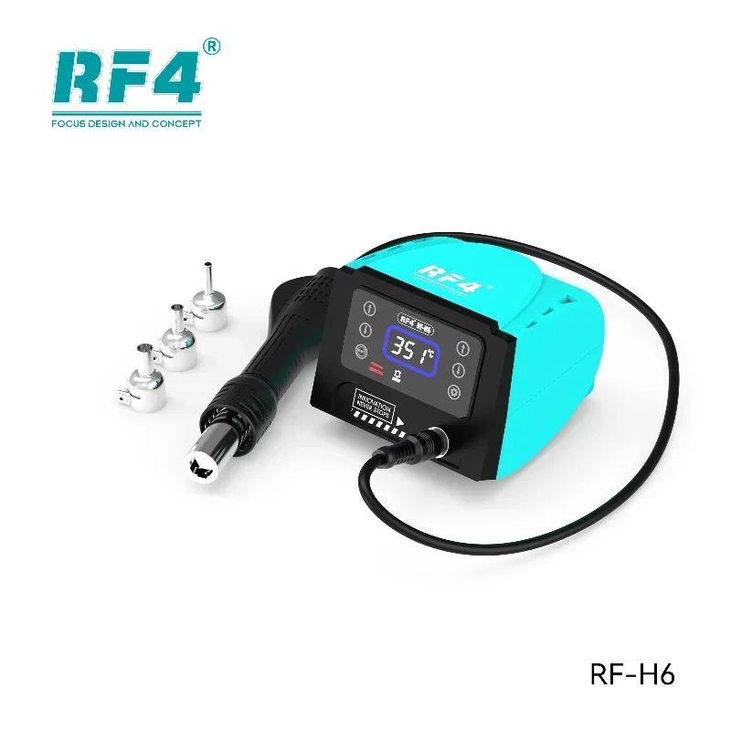 NEW RF4 RF-H6 600W Hot Air Gun Soldering Station For Mobile Phone Motherboard PCB Chip Repair And Welding Desoldering Station
NEW RF4 RF-H6 600W Hot Air Gun Soldering Station For Mobile Phone Motherboard PCB Chip Repair And Welding Desoldering Station