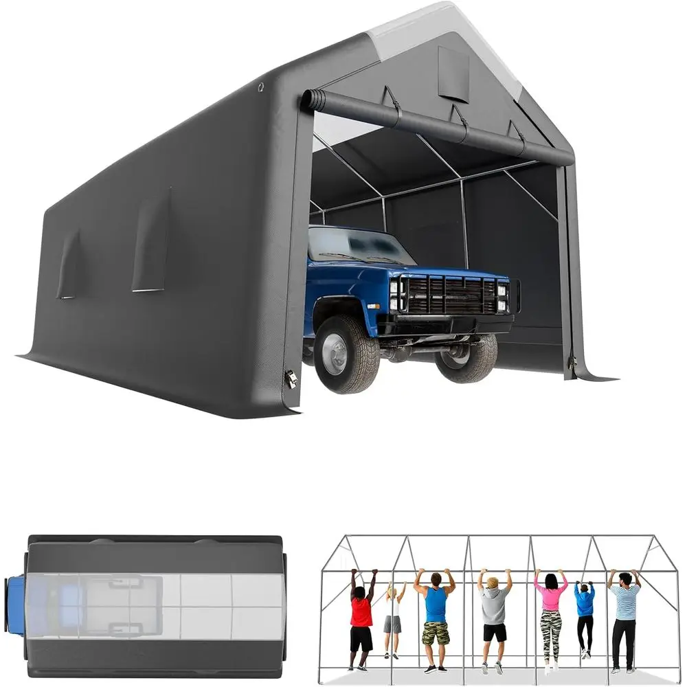 DAFIFY 12x20FT Heavy Duty Translucent Roof Carport Canopy - Skyview Portable Garage with Reinforced Metal Frame, Waterproof Outd
DAFIFY 12x20FT Heavy Duty Translucent Roof Carport Canopy - Skyview Portable Garage with Reinforced Metal Frame, Waterproof Outd