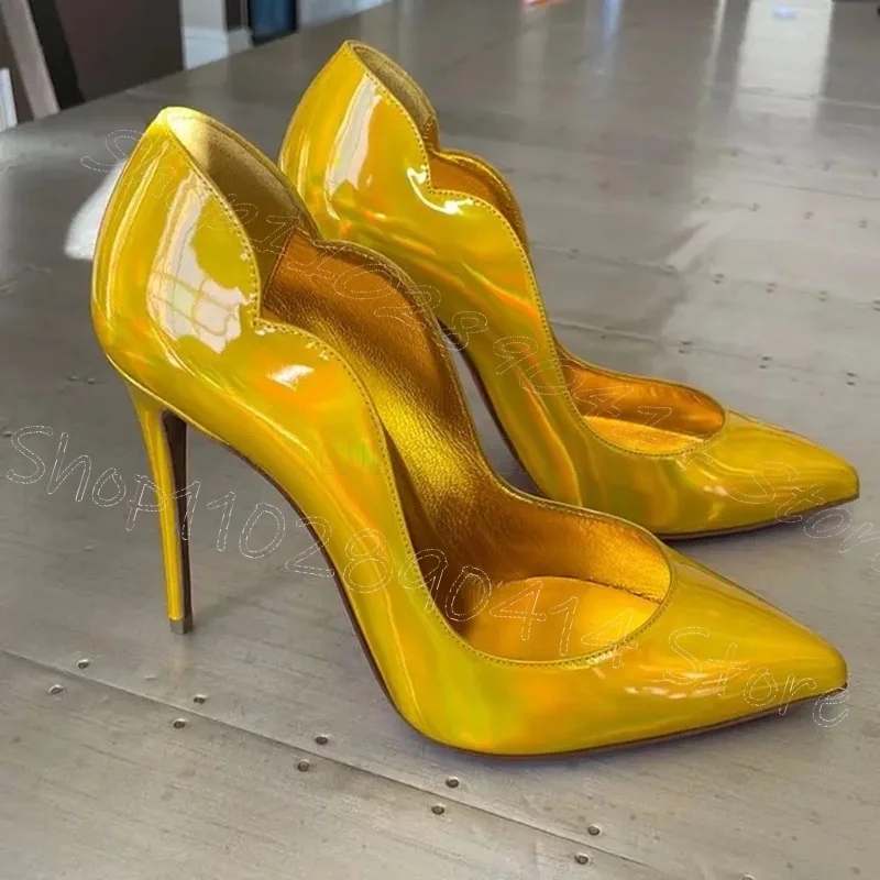 Newest Gold Metalic Leather High Heel Shoes Women Sexy Pointed Toe Stiletto Heels 12/10cm Thin Heels Dress Shoes
Newest Gold Metalic Leather High Heel Shoes Women Sexy Pointed Toe Stiletto Heels 12/10cm Thin Heels Dress Shoes