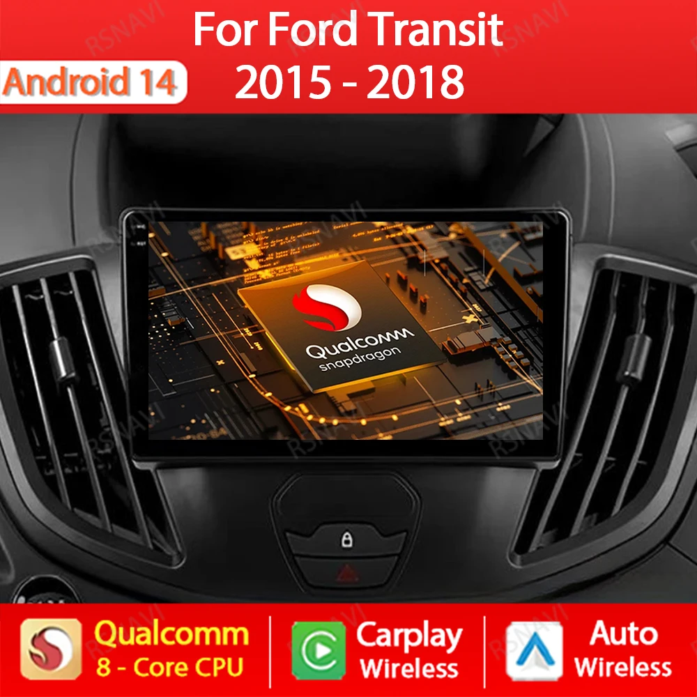 Android 14 Car Radio For Ford Transit 2015 - 2018 Multimedia Stereo Video Player Navigation GPS Wireless Auto Carplay WIFI 4G BT
Android 14 Car Radio For Ford Transit 2015 - 2018 Multimedia Stereo Video Player Navigation GPS Wireless Auto Carplay WIFI 4G BT