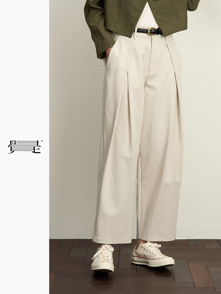 Original Cloud ey 3D Pleated Draped Silhouette Nine-Minute Pants Women's Casual Loose Fit Straight Leg Pants l Waist
Original Cloud ey 3D Pleated Draped Silhouette Nine-Minute Pants Women's Casual Loose Fit Straight Leg Pants l Waist