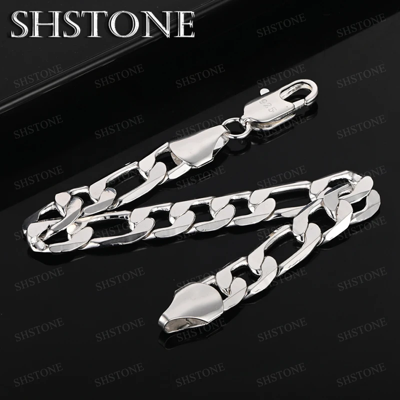 10mm Cuban Chain 925 Sterling Silver Bracelet For Women Wedding Party Fashion Trend Jewelry Accessories Anniversary Gift
10mm Cuban Chain 925 Sterling Silver Bracelet For Women Wedding Party Fashion Trend Jewelry Accessories Anniversary Gift