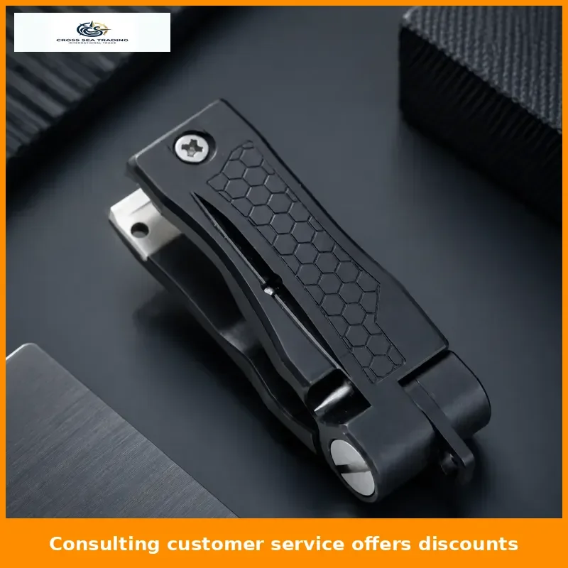 Black aluminum fishing line clippers with hook eyes
Black aluminum fishing line clippers with hook eyes