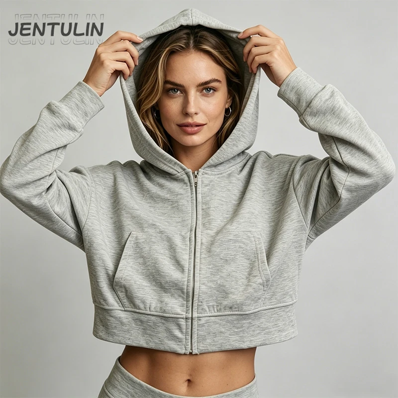 Y2K Trendy American Hot Girl Cropped Hoodies Women Punk Zipper Long sleeves Pullovers Grey Slim Sexy Coat Cardigan Sportswear
Y2K Trendy American Hot Girl Cropped Hoodies Women Punk Zipper Long sleeves Pullovers Grey Slim Sexy Coat Cardigan Sportswear