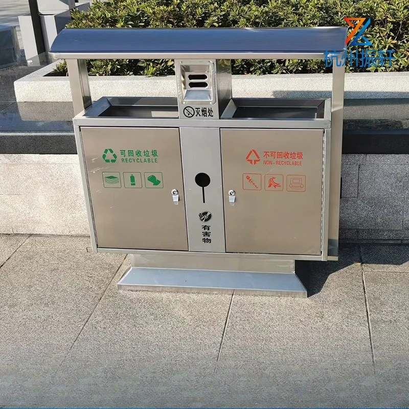 Outdoor large stainless steel garbage can, double sorting garbage bin, municipal scenic spot community, sanitation iron peel box
Outdoor large stainless steel garbage can, double sorting garbage bin, municipal scenic spot community, sanitation iron peel box