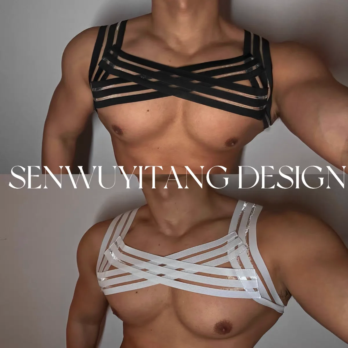 Sexy hollow Out Strong Straps Chest Straps Back Straps Nightclub Bar Male Singers Dance Team Holiday Party Performance Clothing
Sexy hollow Out Strong Straps Chest Straps Back Straps Nightclub Bar Male Singers Dance Team Holiday Party Performance Clothing