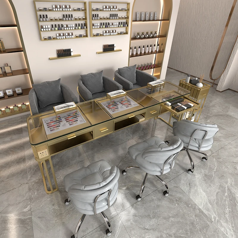 Yongqi new fashion Internet celebrity manicure table double glass surface single and double three people manicure table chair se
Yongqi new fashion Internet celebrity manicure table double glass surface single and double three people manicure table chair se