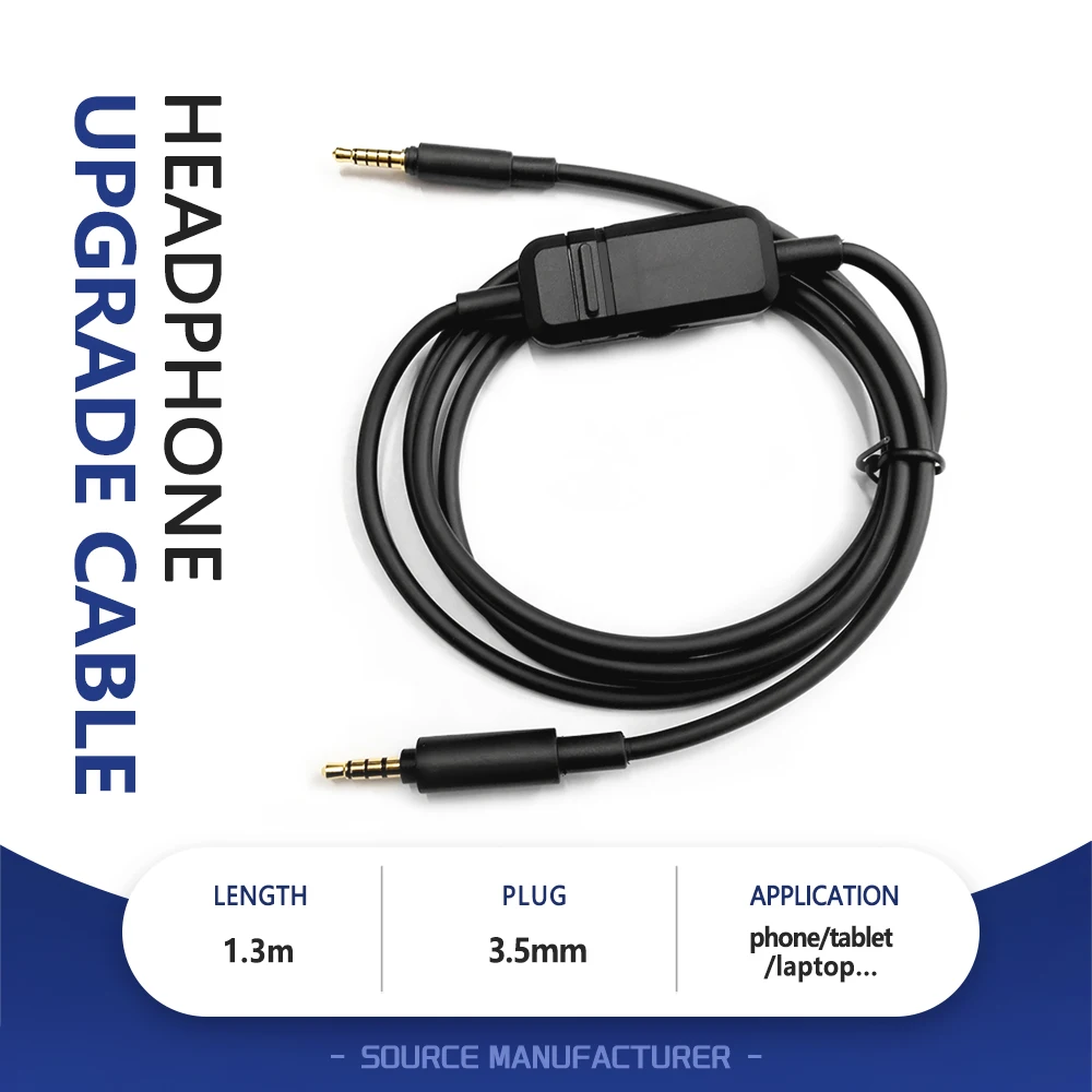 3.5MM Male Audio Replacement Cable Gaming Headphone Upgrade Cable with Inline Control for Beyerdynamic MMX300 II hifiman cable
3.5MM Male Audio Replacement Cable Gaming Headphone Upgrade Cable with Inline Control for Beyerdynamic MMX300 II hifiman cable