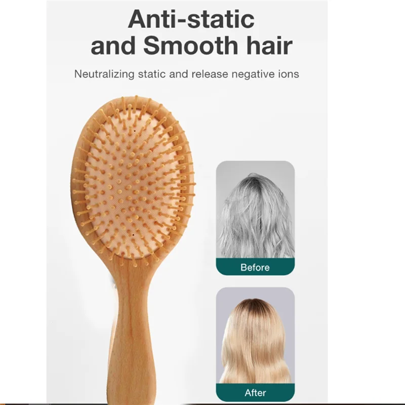 A67Z 1 Piece Hair Brush Natural Comb Hairbrush 240X90x40mm For Curly Thick Long Dry Wet Hair Detangler Massage Brushes Women
A67Z 1 Piece Hair Brush Natural Comb Hairbrush 240X90x40mm For Curly Thick Long Dry Wet Hair Detangler Massage Brushes Women