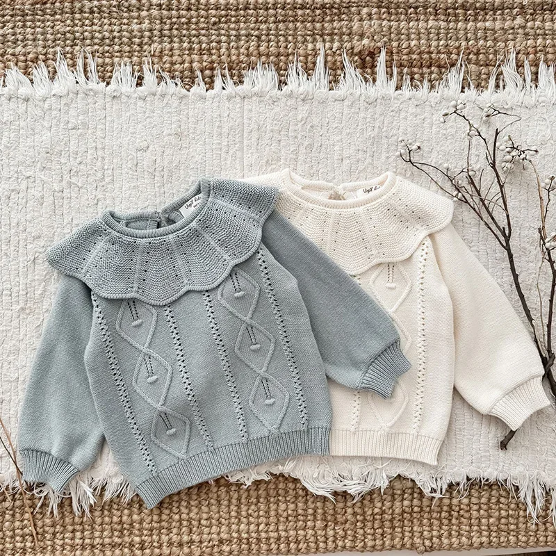 Spring Infant Cute Baby Girls Sweaters Autumn Long Sleeve Ruffled Clothing Knit Pullover Toddler Tops Elastic Pullover Sweaters
Spring Infant Cute Baby Girls Sweaters Autumn Long Sleeve Ruffled Clothing Knit Pullover Toddler Tops Elastic Pullover Sweaters