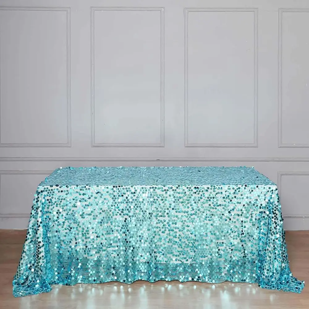 Efavormart 90X132 Turquoise Premium Big Payette Sparkly Sequin Rec Tablecloth For Wedding Banquet Party Kitchen Dining
Efavormart 90X132 Turquoise Premium Big Payette Sparkly Sequin Rec Tablecloth For Wedding Banquet Party Kitchen Dining