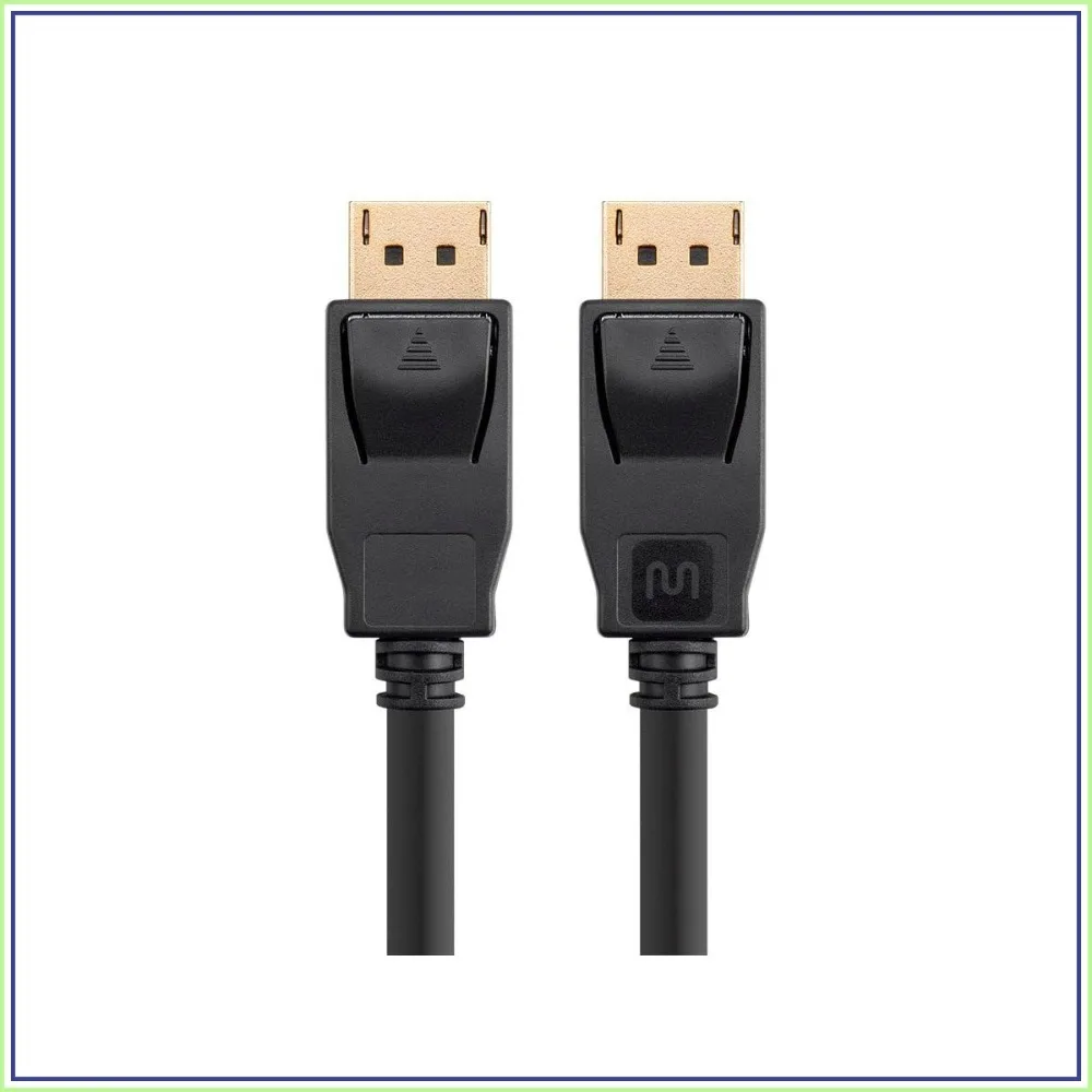 DisplayPort 1.2 Cable 15ft, 4K@60Hz, 21.6Gbps, Black
DisplayPort 1.2 Cable 15ft, 4K@60Hz, 21.6Gbps, Black