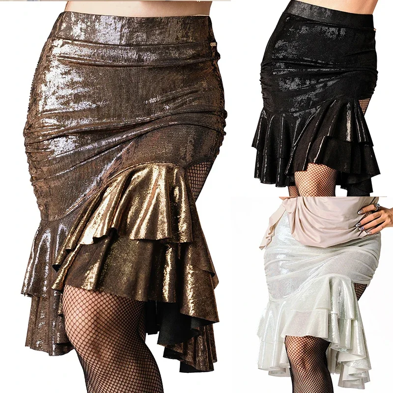 Latin Dance Skirt Tango Practice Clothing Women Dancing Pearlescent Pleated Sequin Skirt Dancewear Salsa Training Set
Latin Dance Skirt Tango Practice Clothing Women Dancing Pearlescent Pleated Sequin Skirt Dancewear Salsa Training Set